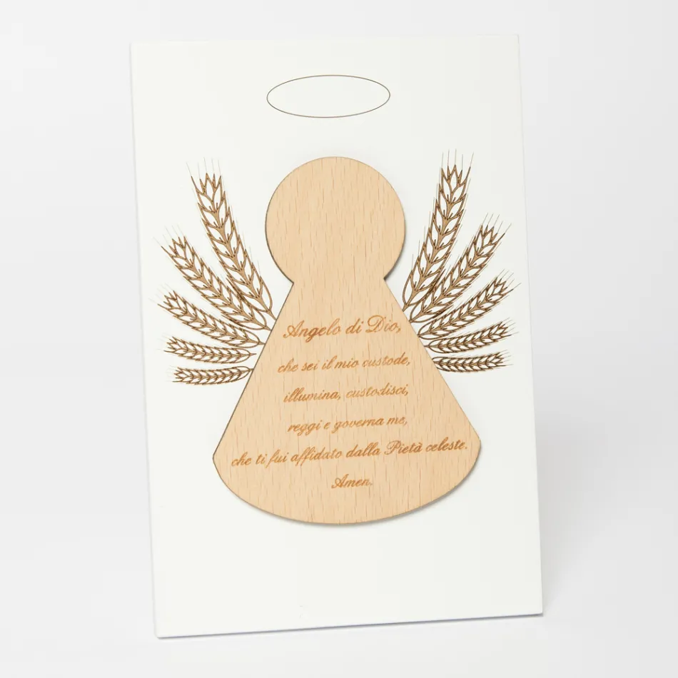 Kleine afbeelding van een engeltje met korenaren Made in Italy - Greta Viadurini