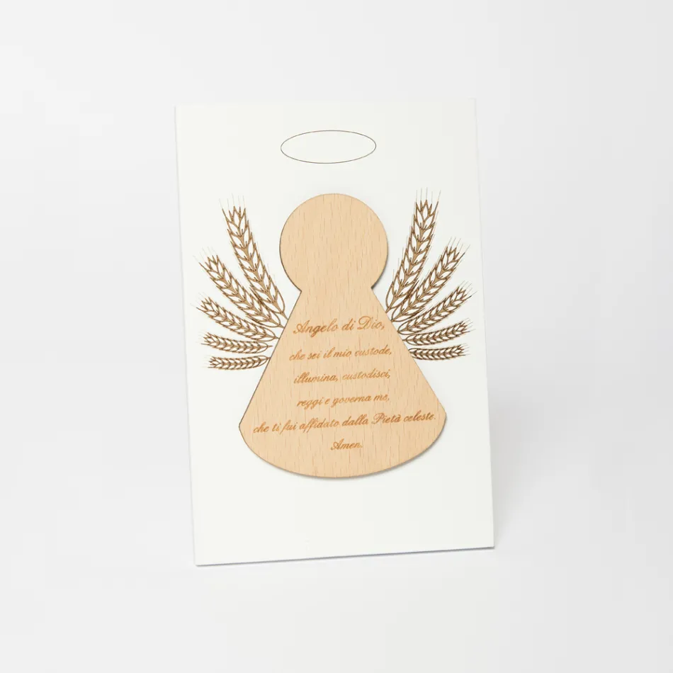 Kleine afbeelding van een engeltje met korenaren Made in Italy - Greta Viadurini
