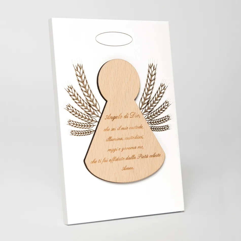 Kleine afbeelding van een engeltje met korenaren Made in Italy - Greta Viadurini