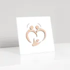 Heilige familiefoto met lasergravure Made in Italy - Zuleika Viadurini