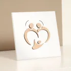 Heilige familiefoto met lasergravure Made in Italy - Zuleika Viadurini