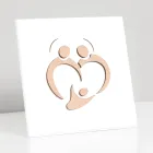 Heilige familiefoto met lasergravure Made in Italy - Zuleika Viadurini