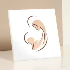 Lasergegraveerde afbeelding van Maria en baby Jezus gemaakt in Italië - Nigella Viadurini