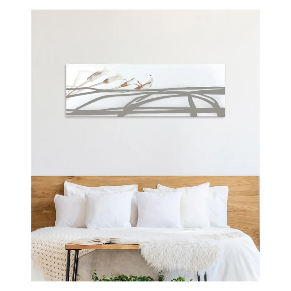 Schilderen met abstracte vormen gemaakt met laser Made in Italy - Grace Viadurini