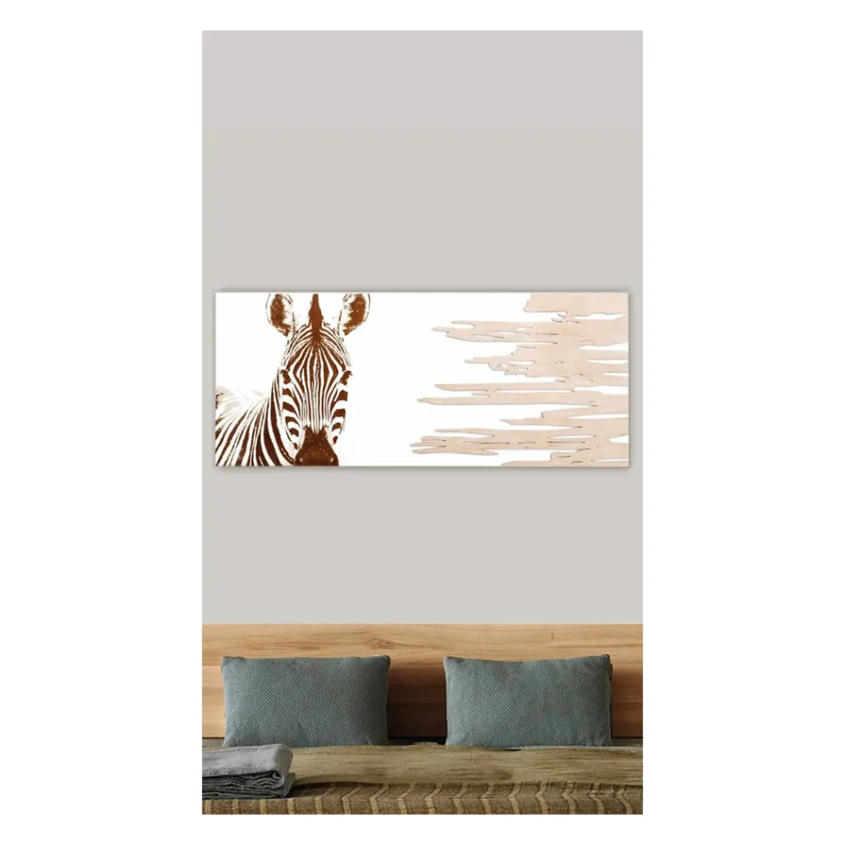 Schilderen met Zebra Gemaakt met Laser Made in Italy - Yuuka Viadurini