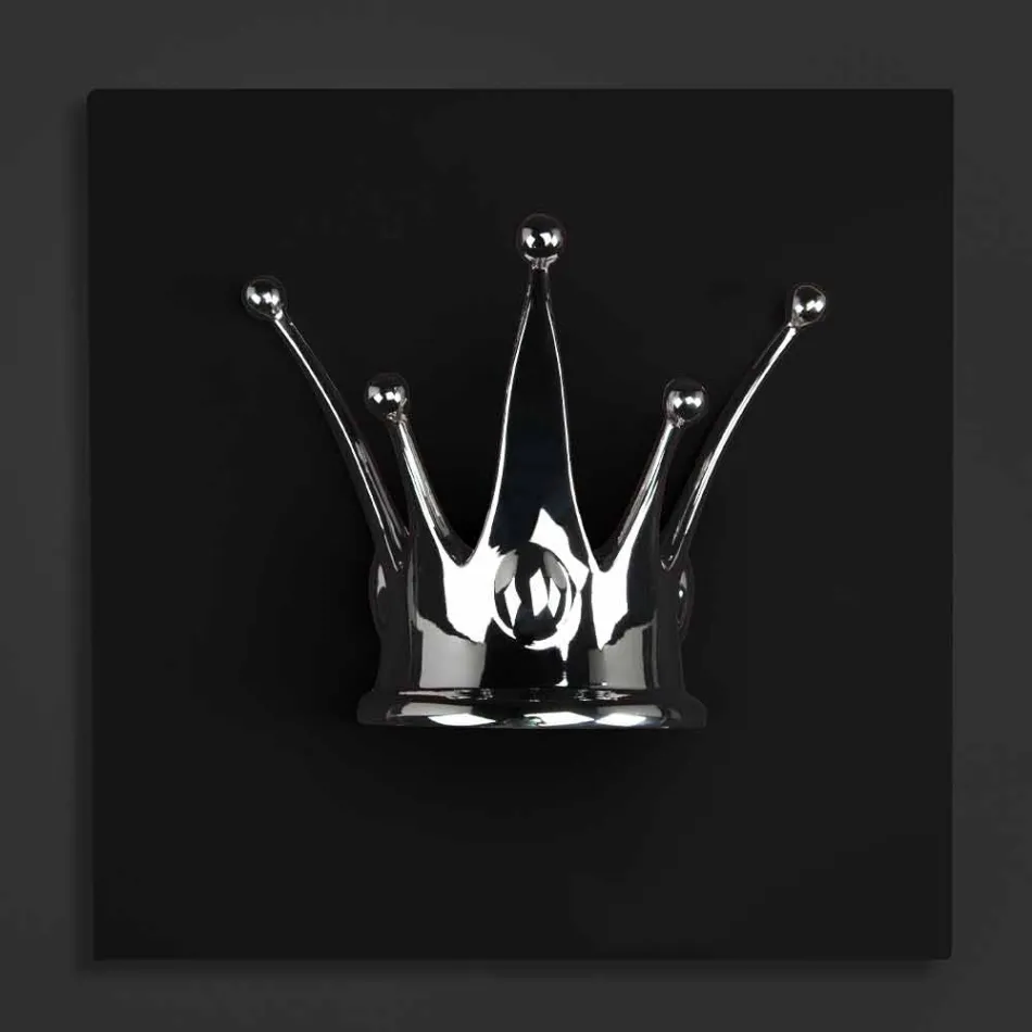 Moderne muurafbeelding in hout en hars Gemaakt in Italië - Corona Viadurini