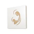 Lasergegraveerde afbeelding van de Madonna met kind gemaakt in Italië - Bashira Viadurini