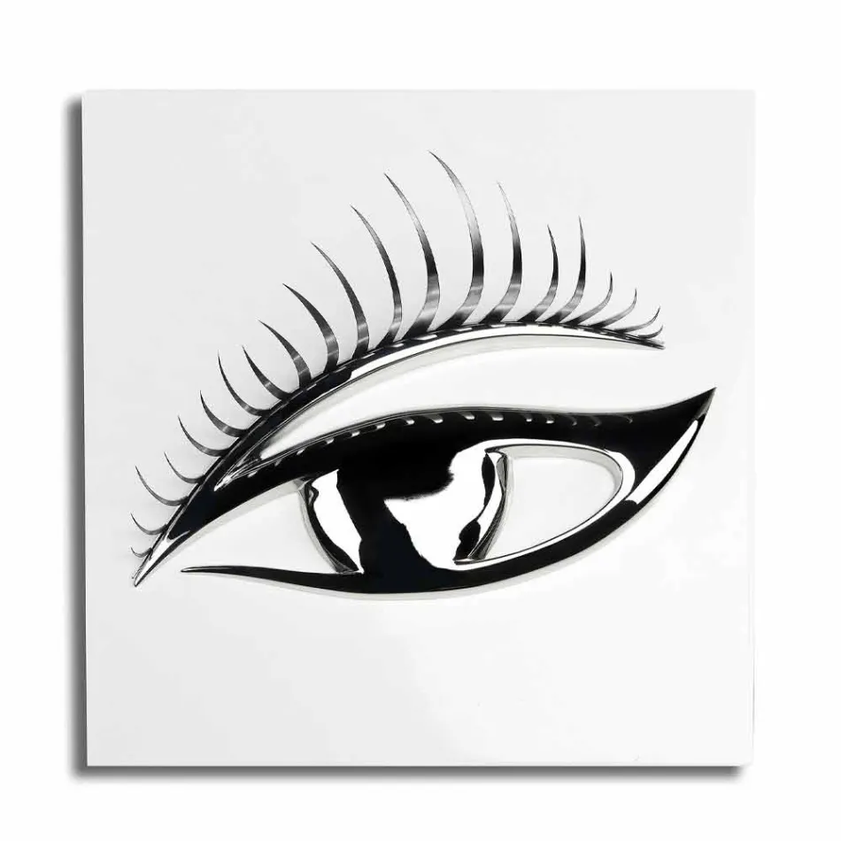 Modern ambachtelijk raamwerk in hout, staal en hars Gemaakt in Italië - Eye Viadurini