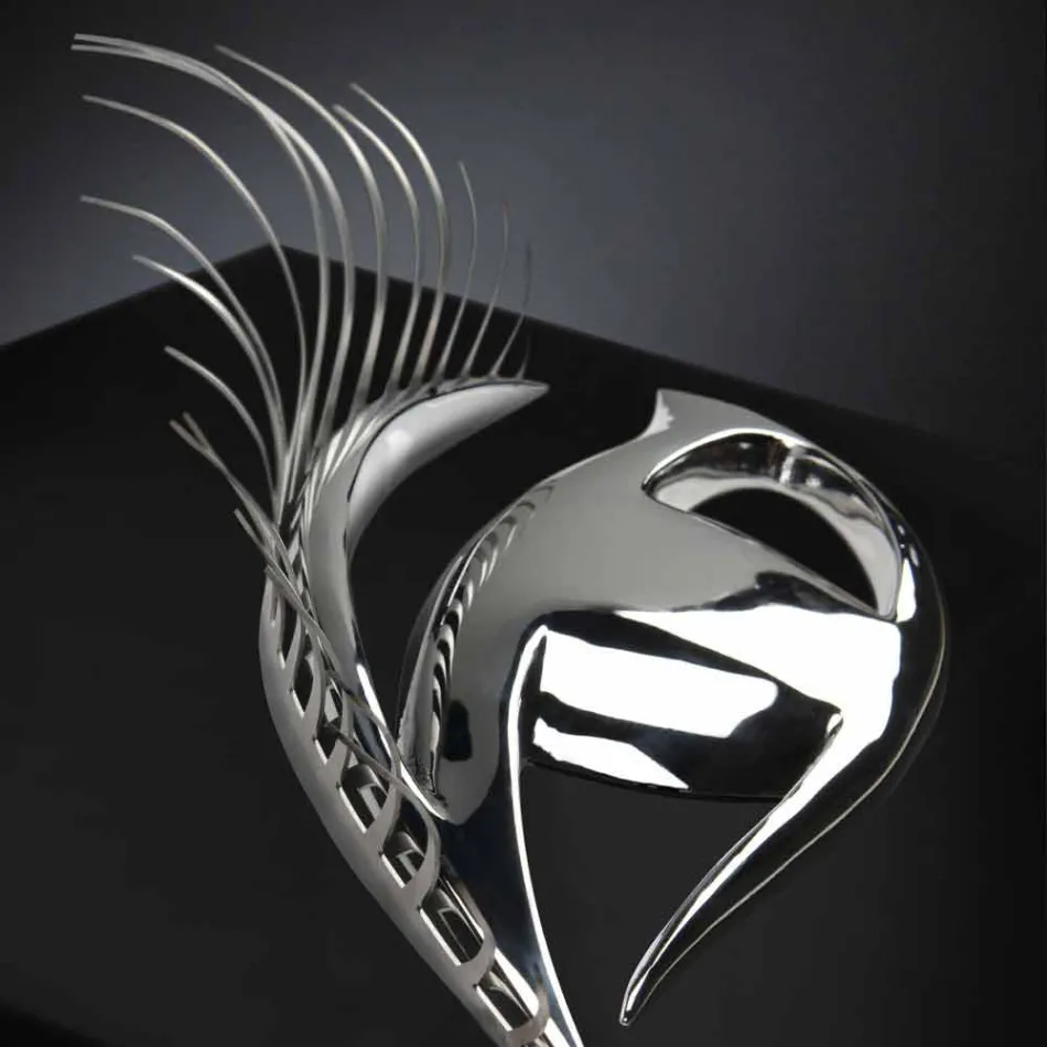 Modern ambachtelijk raamwerk in hout, staal en hars Gemaakt in Italië - Eye Viadurini