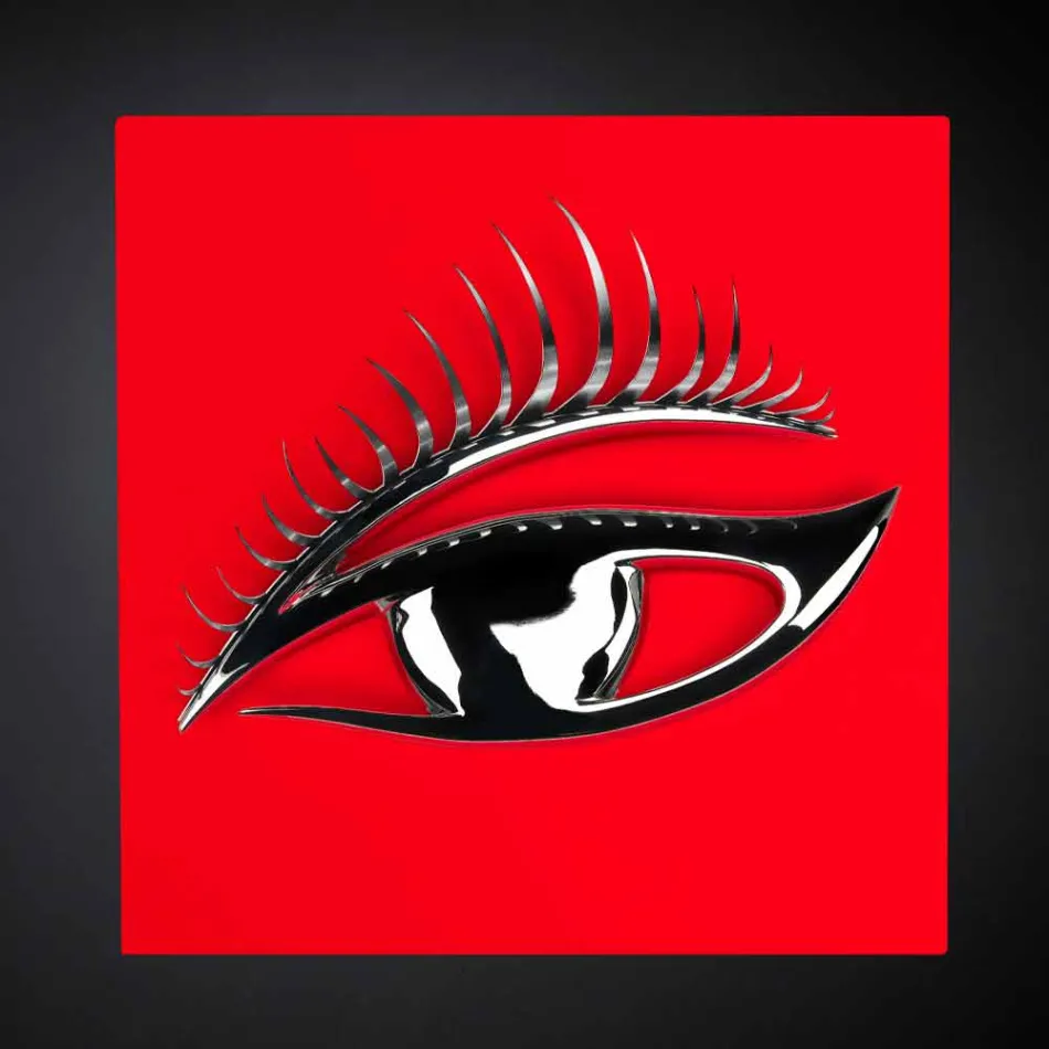 Modern ambachtelijk raamwerk in hout, staal en hars Gemaakt in Italië - Eye Viadurini