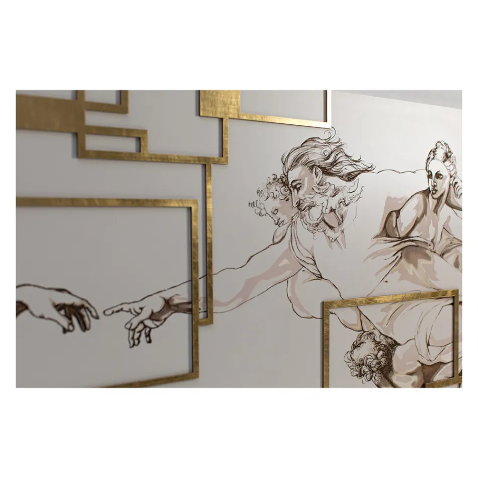 Foto gemaakt met laser die de Made in Italy-creatie weergeeft - Pirucchio Viadurini