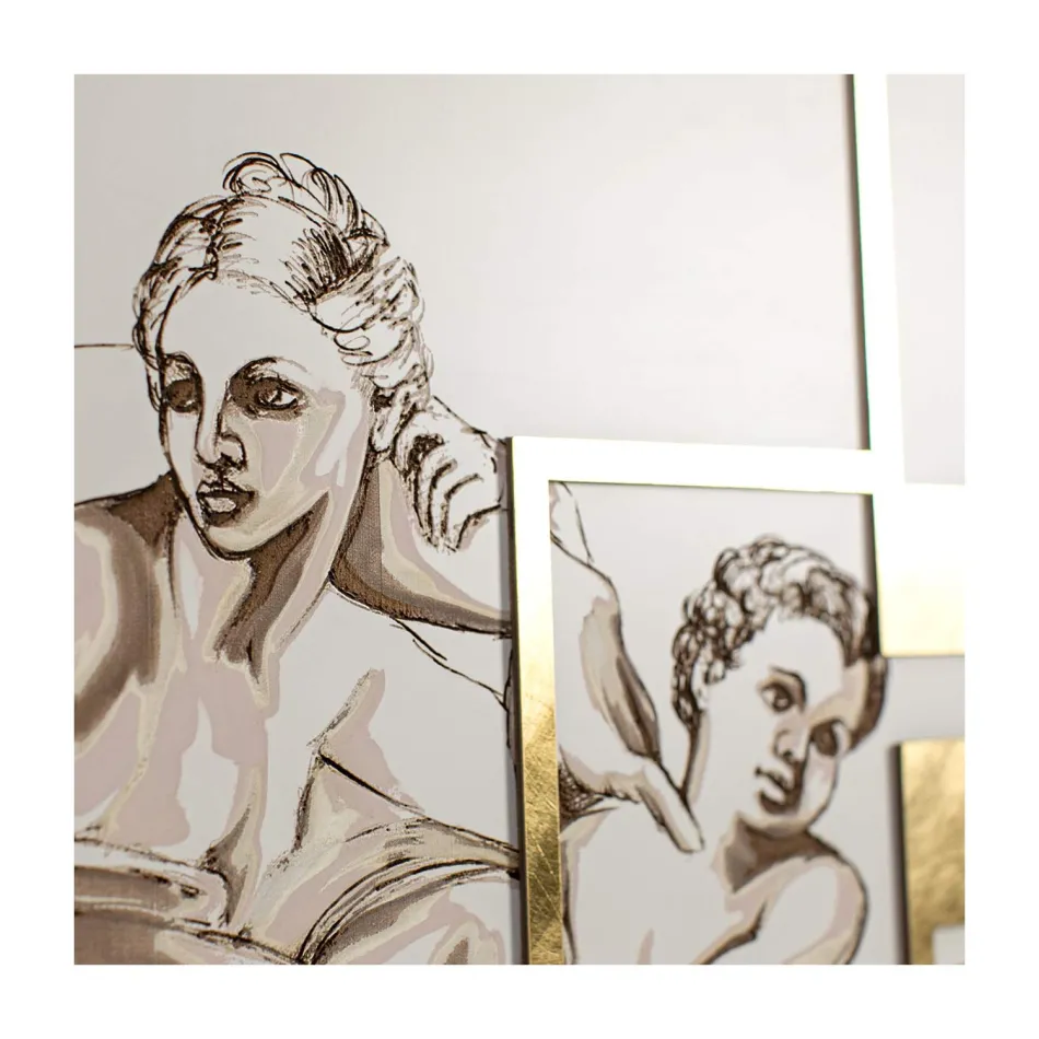 Foto gemaakt met laser die de Made in Italy-creatie weergeeft - Pirucchio Viadurini