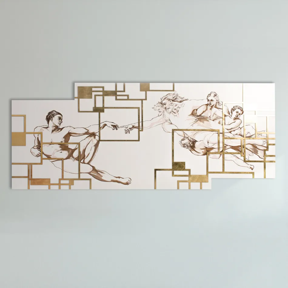 Foto gemaakt met laser die de Made in Italy-creatie weergeeft - Pirucchio Viadurini