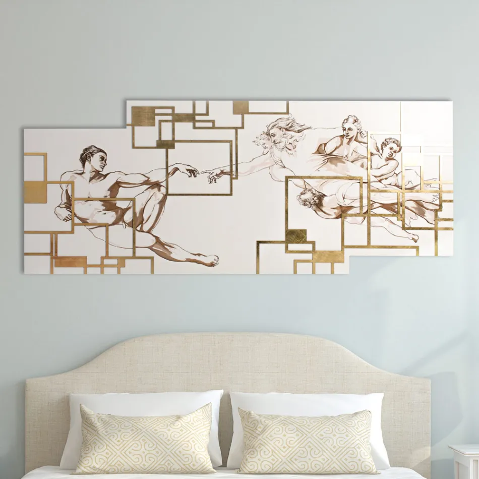 Foto gemaakt met laser die de Made in Italy-creatie weergeeft - Pirucchio Viadurini