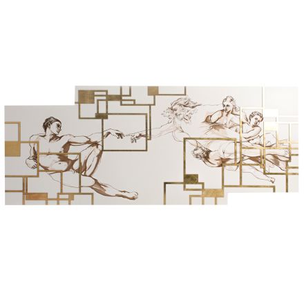 Foto gemaakt met laser die de Made in Italy-creatie weergeeft - Pirucchio Viadurini