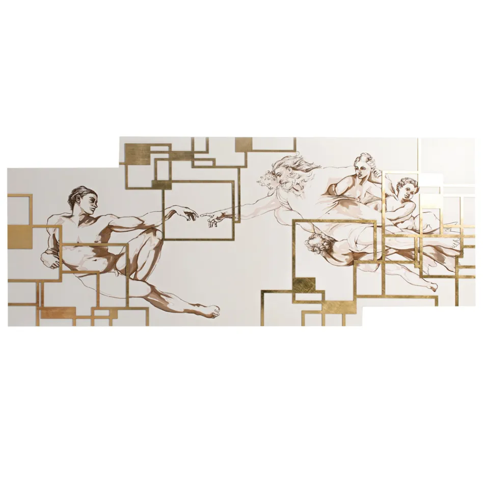 Foto gemaakt met laser die de Made in Italy-creatie weergeeft - Pirucchio Viadurini