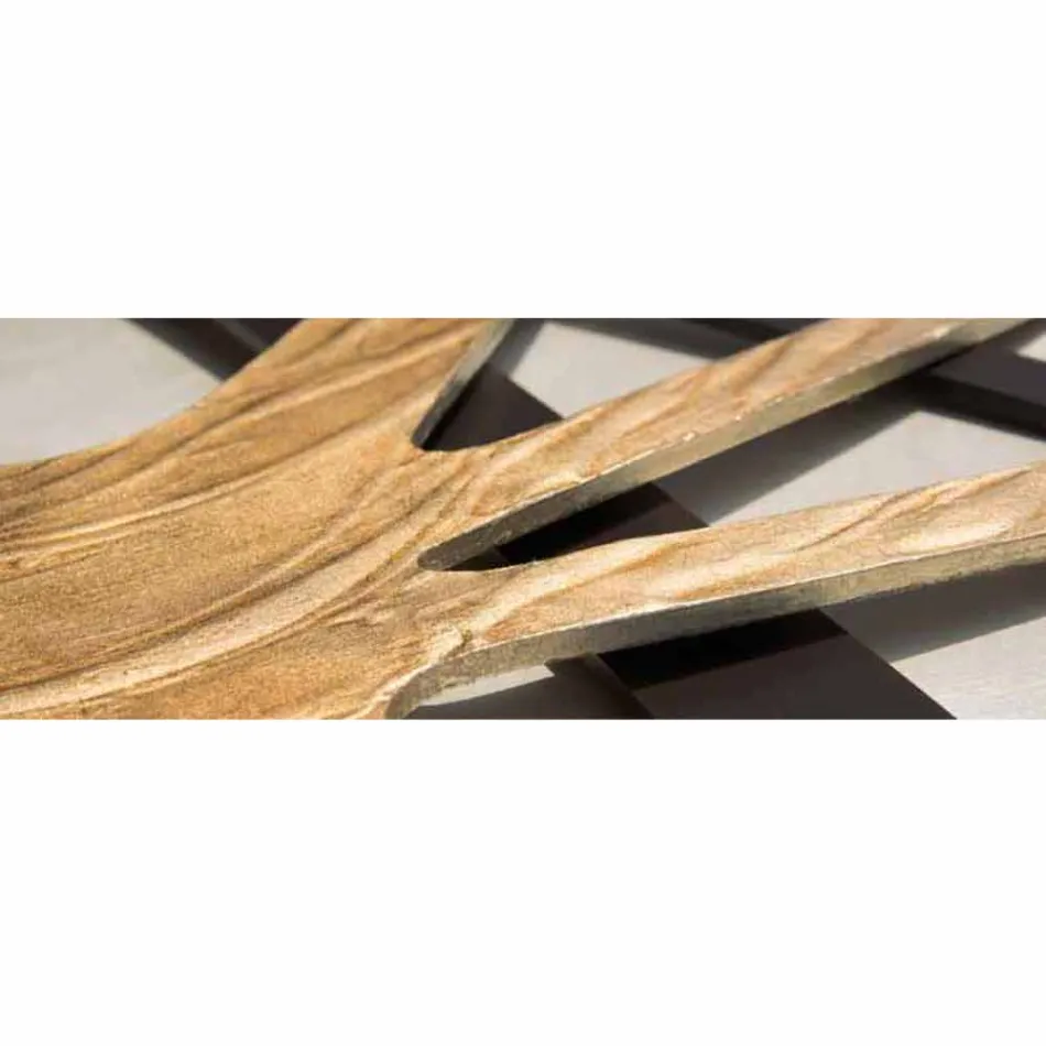 Abstract modern rechthoekig paneel met een Chad parelmoer paneel Viadurini