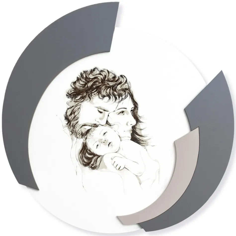 Ronde foto Made in Laser van de familie Made in Italy - Margherita Viadurini