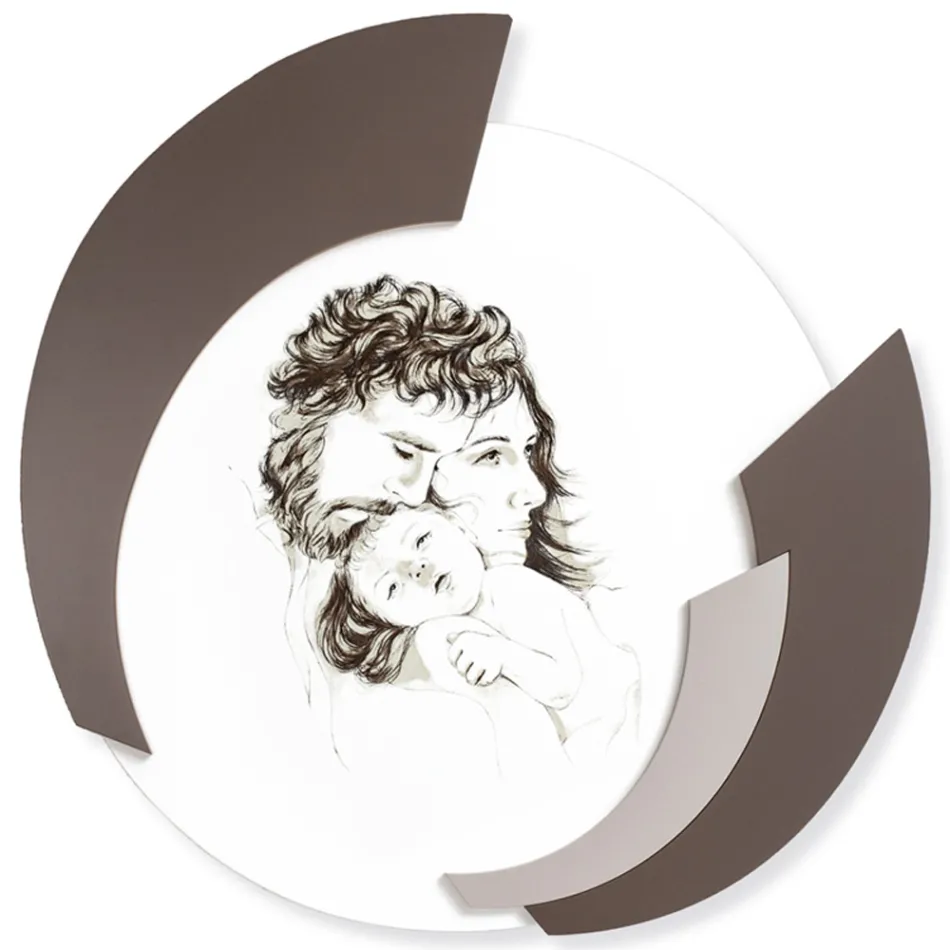 Ronde foto Made in Laser van de familie Made in Italy - Margherita Viadurini