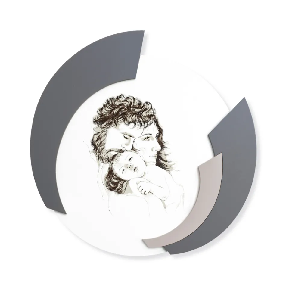 Ronde foto Made in Laser van de familie Made in Italy - Margherita Viadurini