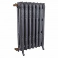 Vintage radiator 7 gedecoreerde elementen in gietijzer van gemalen tot 1062 W - barok
