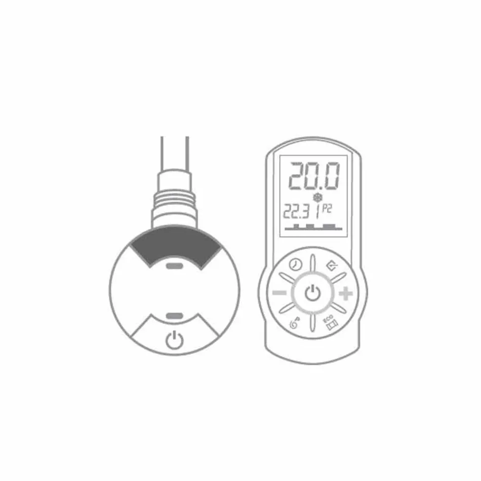 Elektrische radiator met verticaal ontwerp tot 1000 W - Flora Viadurini