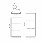 Moderne stalen design verticale hydraulische radiator tot 850 W - Cut Viadurini