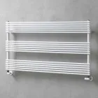 Horizontale radiator handdoekwarmer in stalen ontwerp 750 W - Nibbio Viadurini