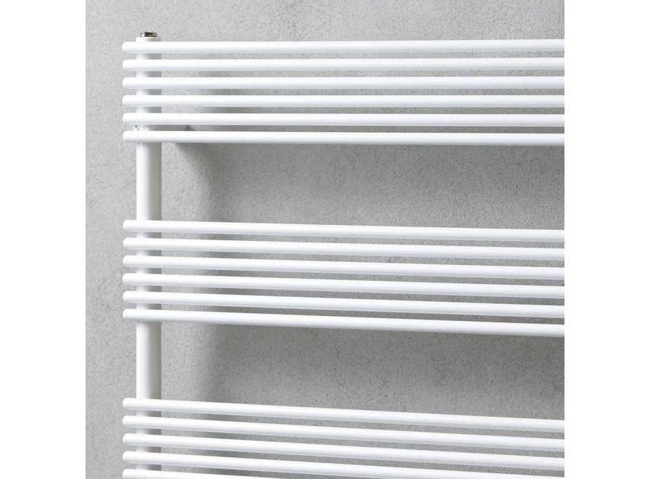 Horizontale radiator handdoekwarmer in stalen ontwerp 750 W - Nibbio Viadurini