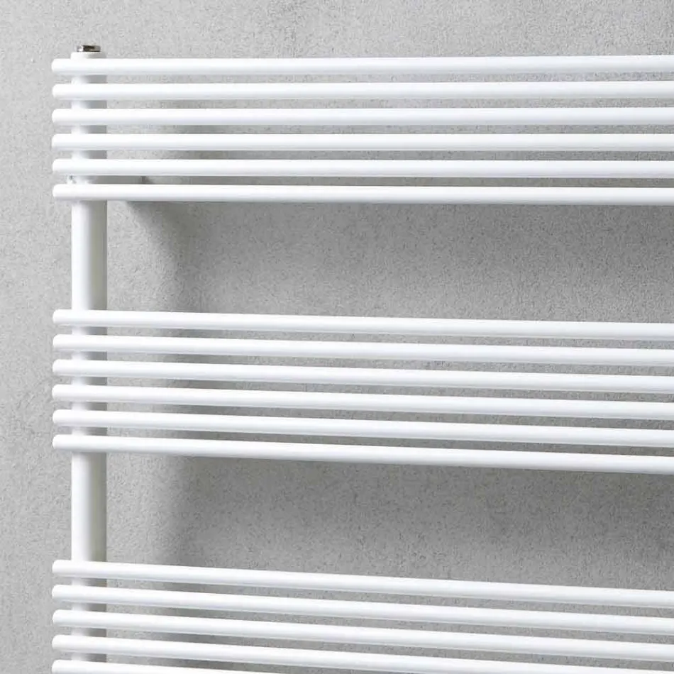 Horizontale radiator handdoekwarmer in stalen ontwerp 750 W - Nibbio Viadurini
