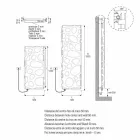 Moderne elektrische verticale designradiator tot 903 W - Scuba Viadurini