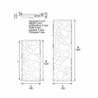 Moderne hydraulische radiator met verticaal ontwerp tot 903 W - Scuba Viadurini