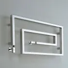 Koeler Hydraulische chroom verwarmde handdoek rails Snake Scirocco H, Ontwerp Viadurini