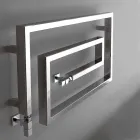 Koeler Hydraulische chroom verwarmde handdoek rails Snake Scirocco H, Ontwerp Viadurini