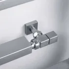 Koeler Hydraulische chroom verwarmde handdoek rails Snake Scirocco H, Ontwerp Viadurini