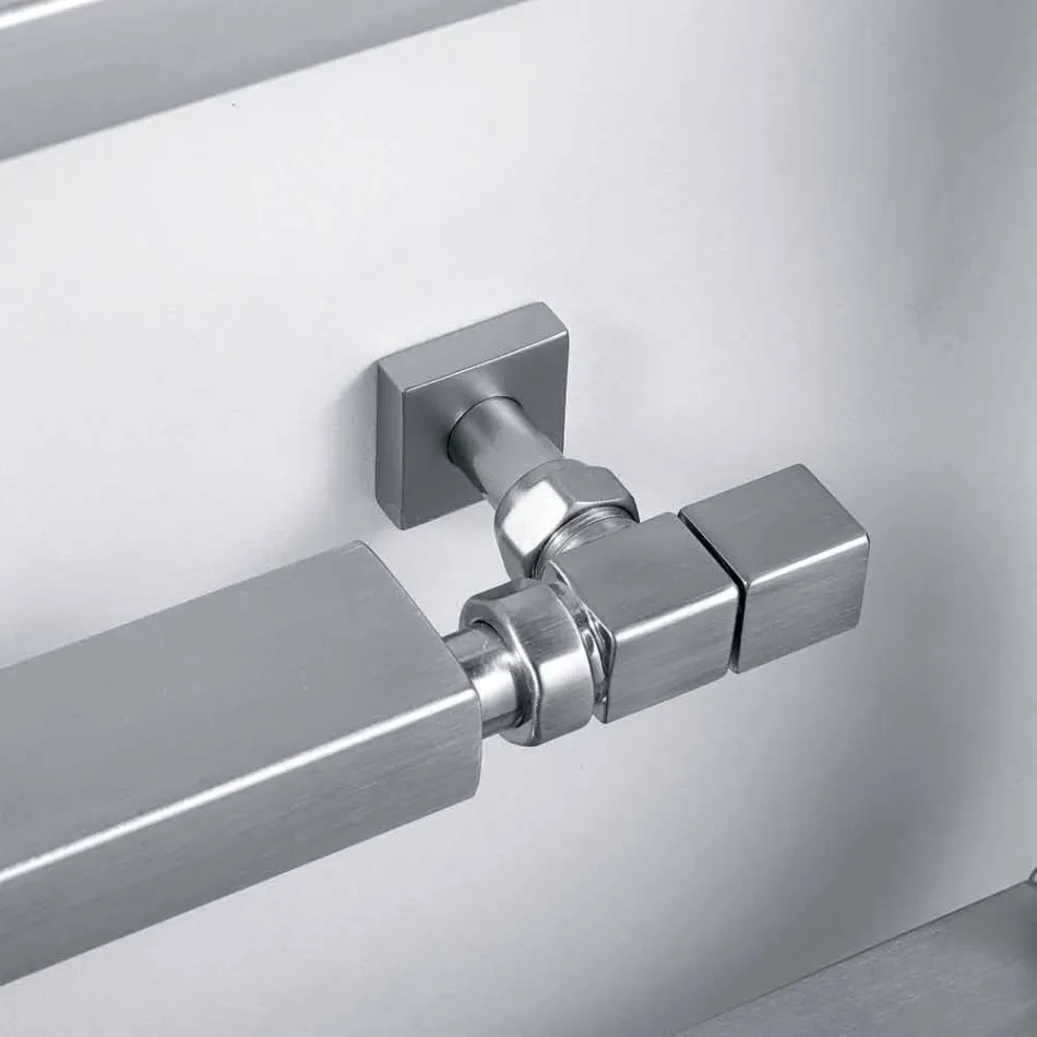 Koeler Hydraulische chroom verwarmde handdoek rails Snake Scirocco H, Ontwerp Viadurini