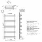 Modern design verticale wandradiator tot 530 Watt - plank Viadurini