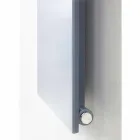 Verticale designradiator in leigrijs staal tot 626 W - ijs Viadurini
