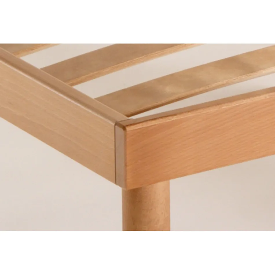 Piazza e Mezzo Bedbodem Geheel in Delta Biologisch Beukenhout 120x190 cm - Delta Viadurini