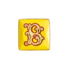 Rosenthal Versace Alphabet 6 platte vierkante porseleinen kommen - Alphabet Viadurini