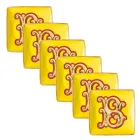 Rosenthal Versace Alphabet 6 platte vierkante porseleinen kommen - Alphabet Viadurini