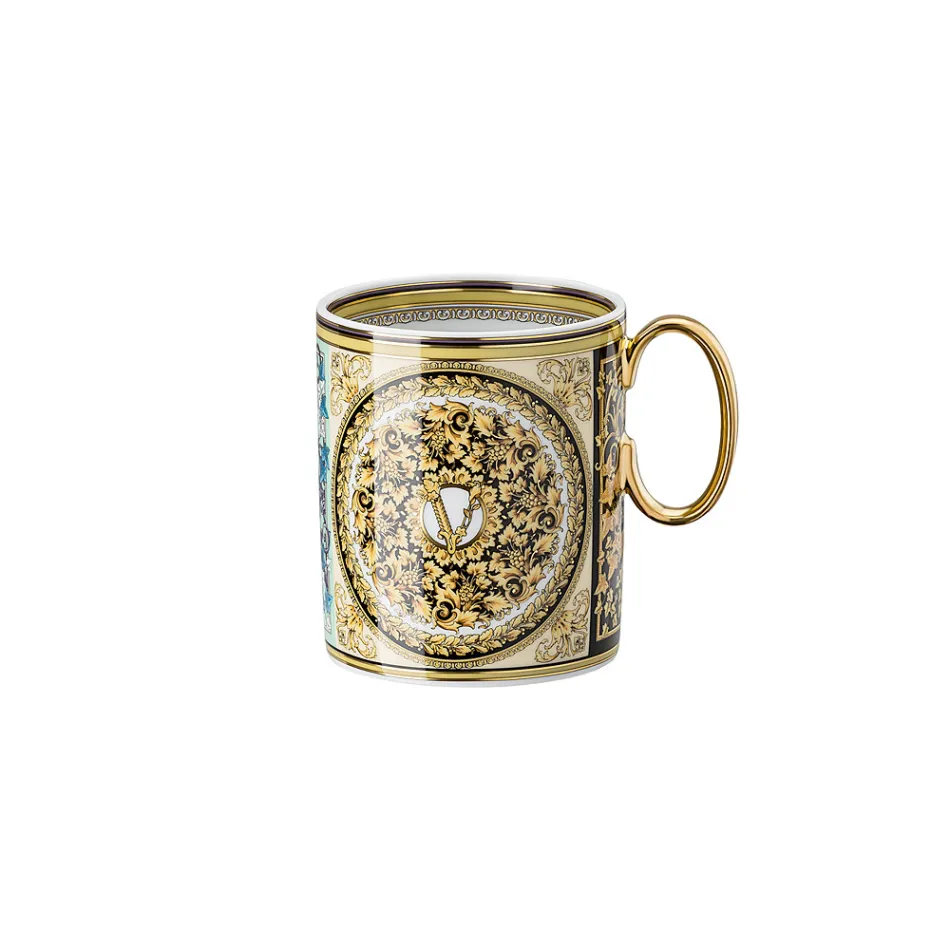 Rosenthal Versace Barocco Mosaic 4 glazen met porseleinen handvat - Mosaic Viadurini