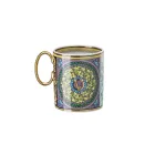 Rosenthal Versace Barocco Mosaic 4 glazen met porseleinen handvat - Mosaic Viadurini
