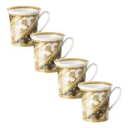 Rosenthal Versace I Love Baroque 4 glazen met porseleinen handvat - Barok Viadurini