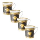 Rosenthal Versace I Love Baroque 4 glazen met porseleinen handvat - Barok Viadurini