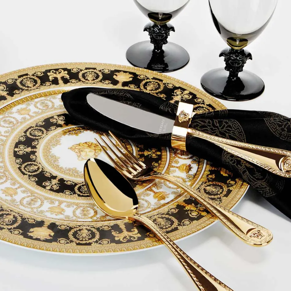 Rosenthal Versace I Love Baroque 4 Dinerborden Diameter 18 cm - Barok Viadurini