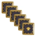 Rosenthal Versace I Love Baroque 6 platte vierkante porseleinen kommen - Barok Viadurini