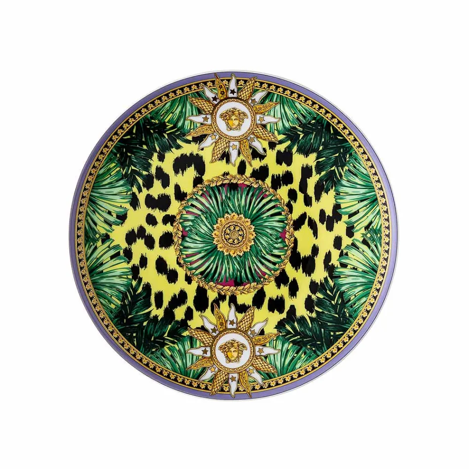 Rosenthal Versace Jungle Animalier 4 Dinerborden Diameter 17 cm - Animalier Viadurini