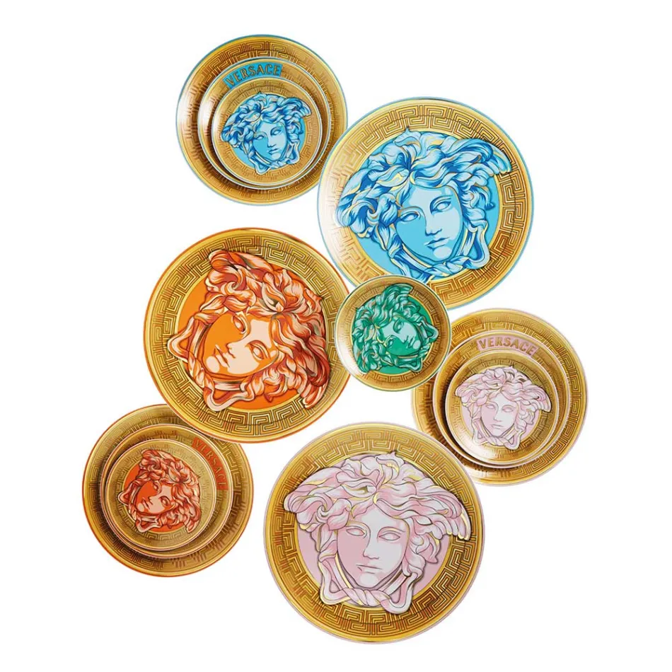 Rosenthal Versace Medusa Amplified Plaatskaart Plaat Diameter 33 cm - Medusaamplifield Viadurini