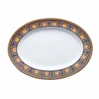 Rosenthal Versace Medusa Blue Oval ontwerp porseleinen schaaltje Viadurini